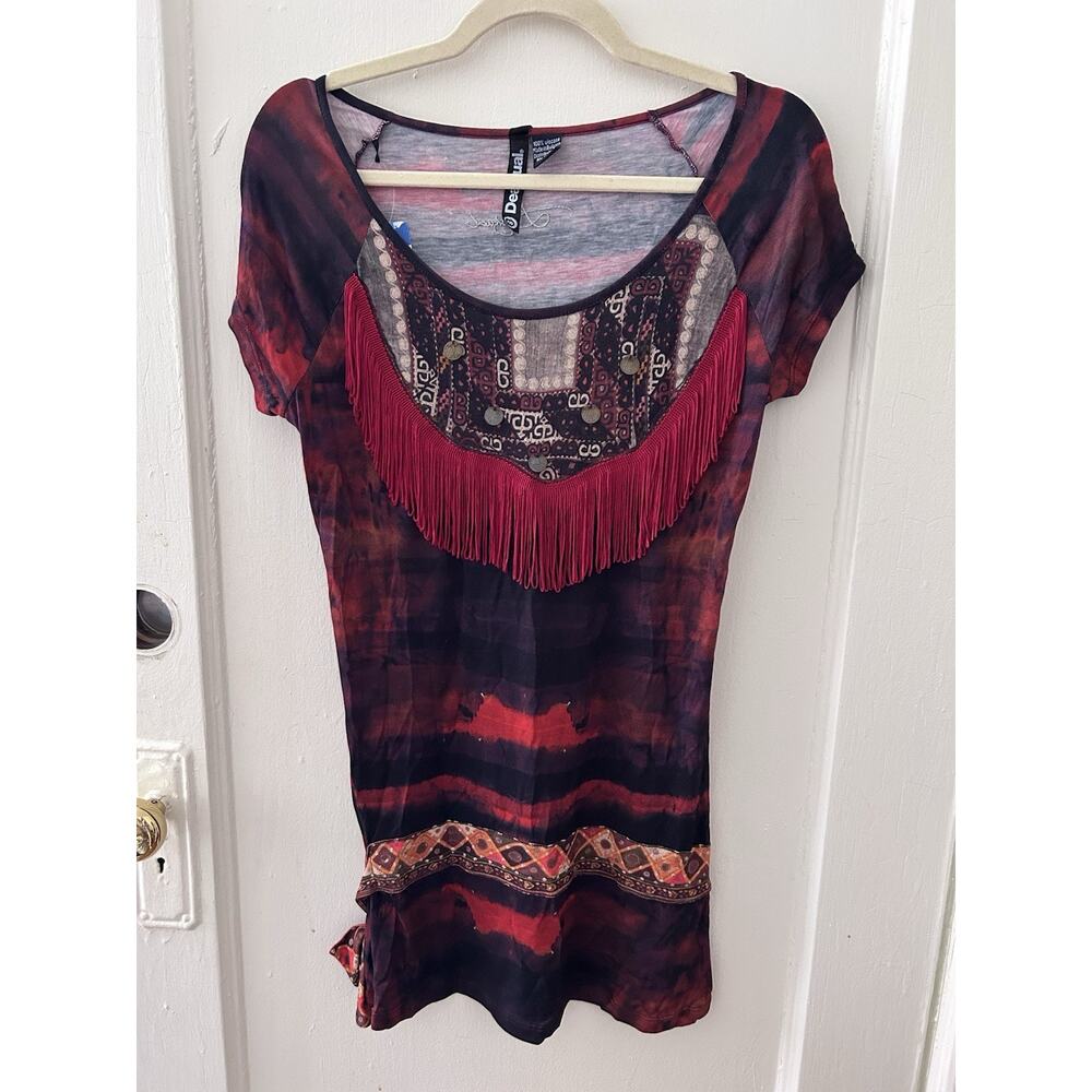 NWT Desigual Abstract Print Tunic Shirt‎ | M